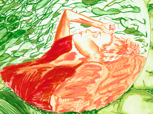 "Rush Hour Recoup" Original Watercolor Painting