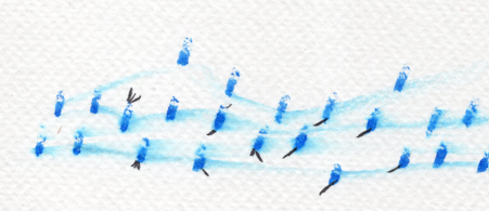 Corvid in Blue