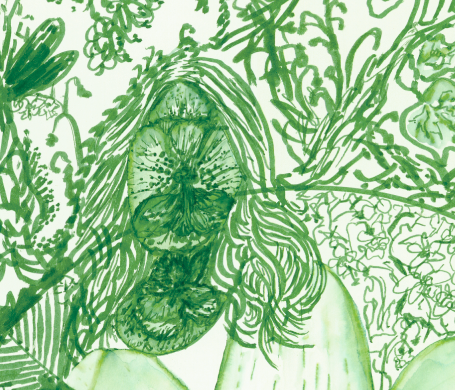 "Jungle Lady" Watercolor