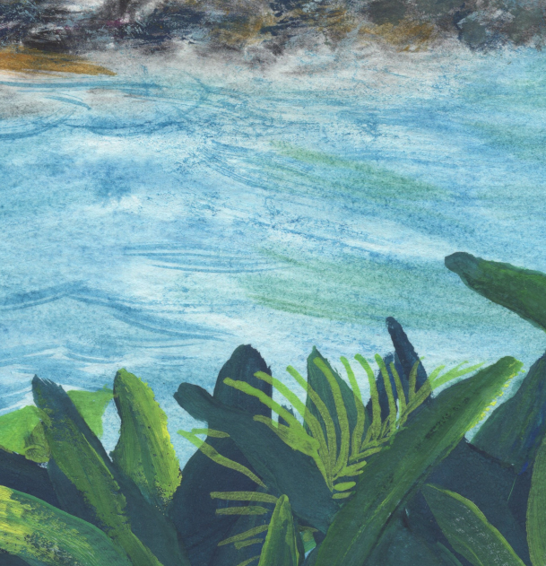 "Legend of Twin Rocks" Original Watercolor Painting
