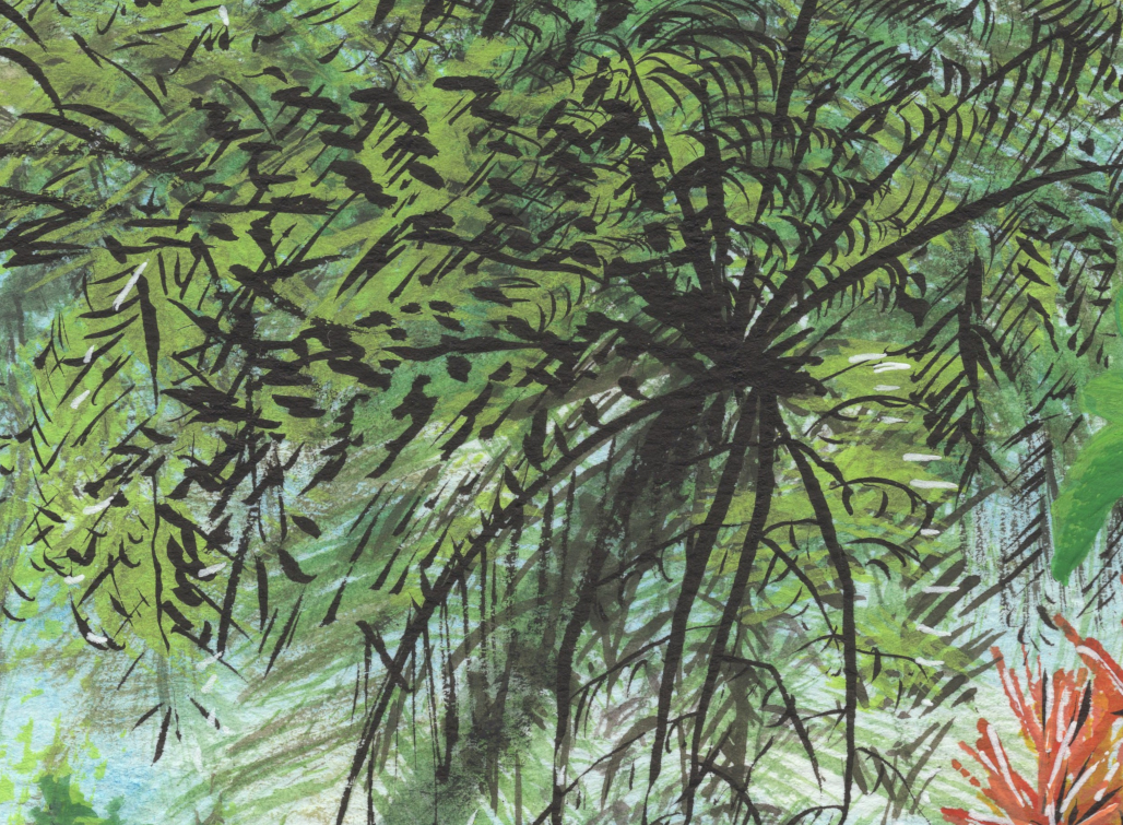 "Libby's Favorite Palm" Original Watercolor Painting