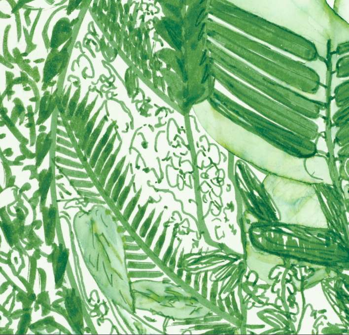 "Jungle Lady" Watercolor