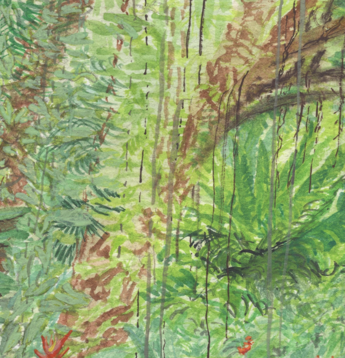 "Birds of Paradise" Original Watercolor Painting