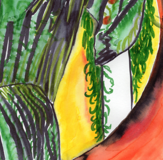 "Texas Peach Season" Original Watercolor Painting