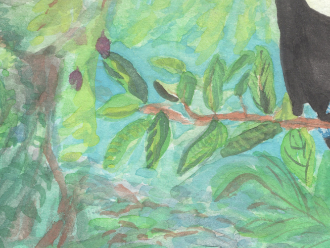"Toucan" Original Watercolor Painting
