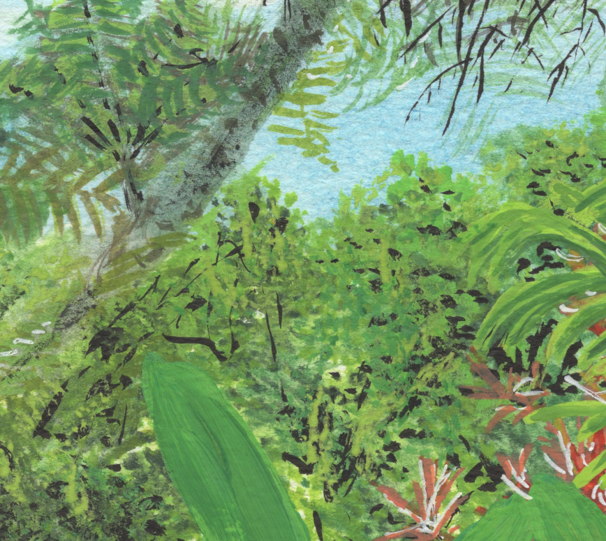 "Libby's Favorite Palm" Original Watercolor Painting