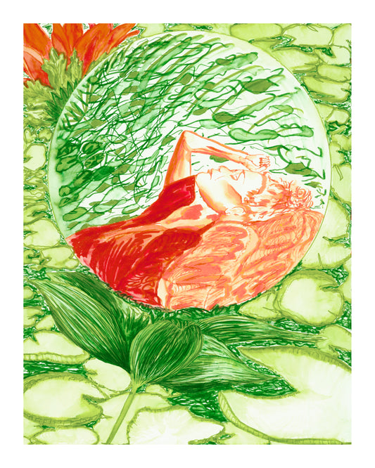 "Rush Hour Recoup" Original Watercolor Painting