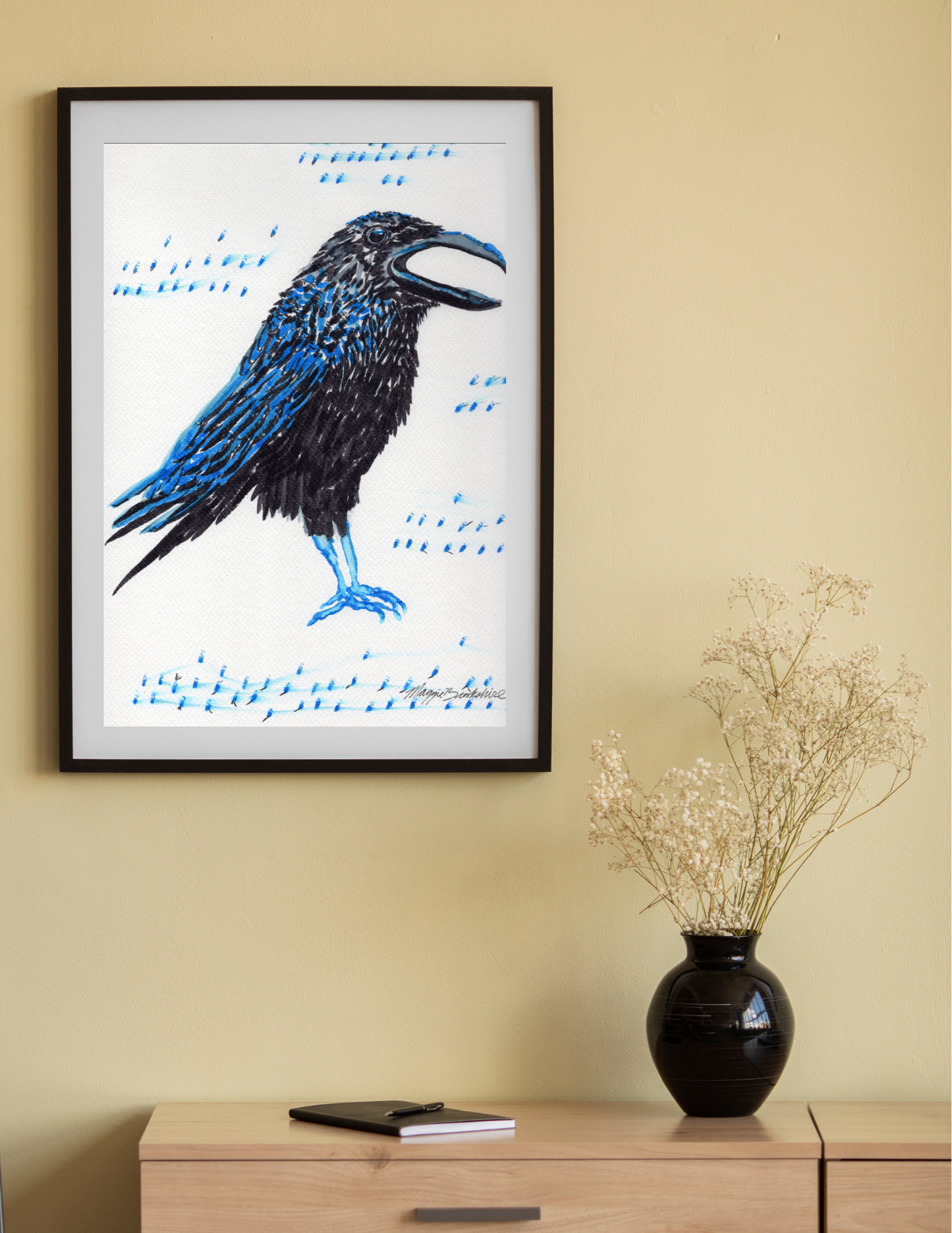 Corvid in Blue